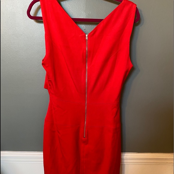 French connection red dress open front NWT size 10 - Picture 6 of 10